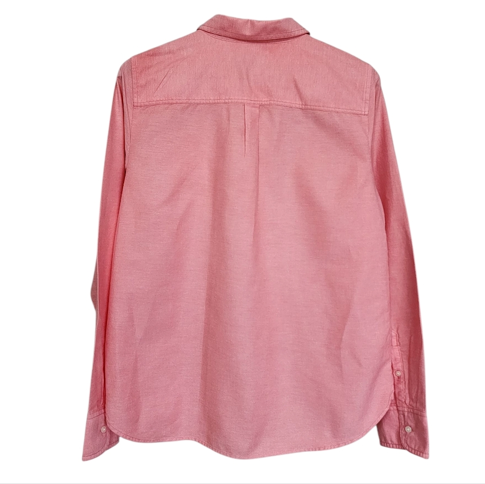 J. Crew Coral Half-Button-Up Shirt Size M - Picture 5 of 16